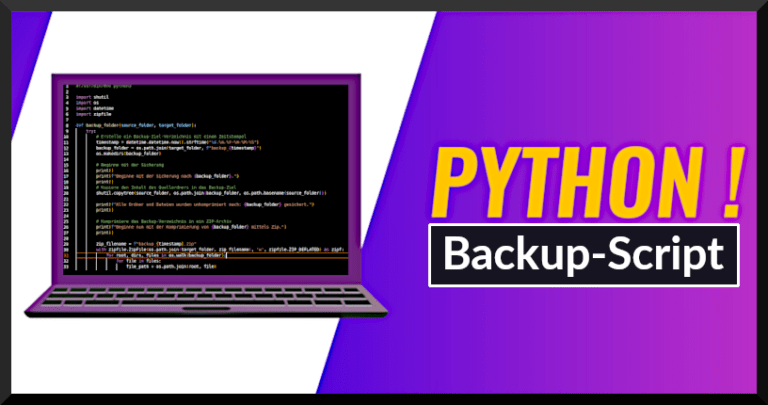 Dateien sichern: Python-Backup-Skript entwickeln!